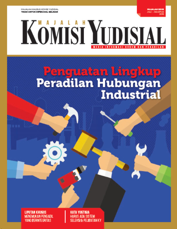 Majalah Komisi Yudisial edisi Juli-Agustus 2016