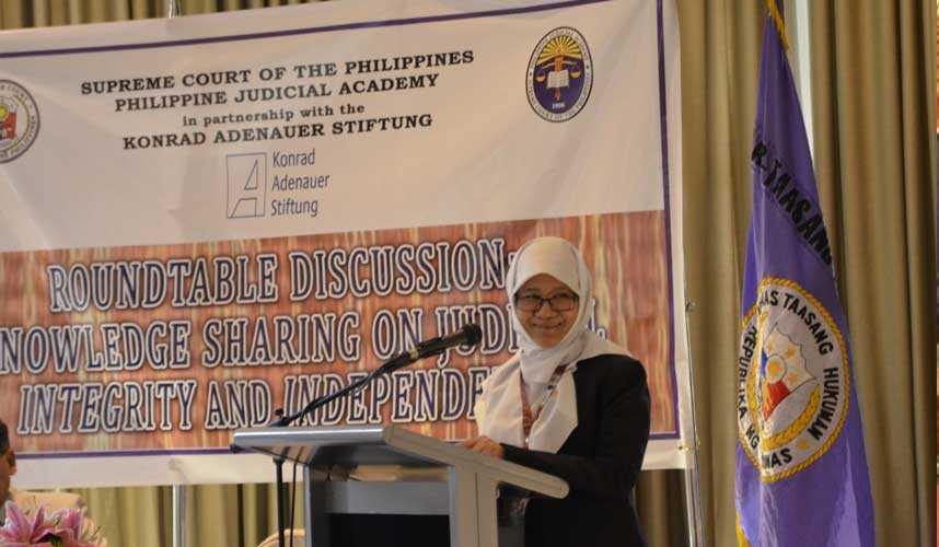 Wakil Ketua KY Menjadi Pembicara Internasional Workshop Rule of Law Programme Asia