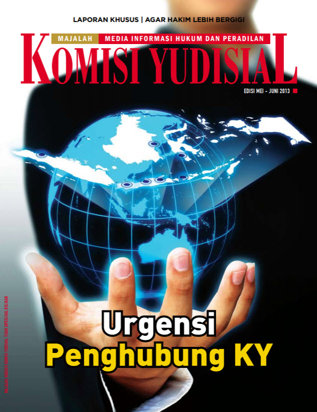 Majalah Komisi Yudisial edisi Mei-Juni 2013