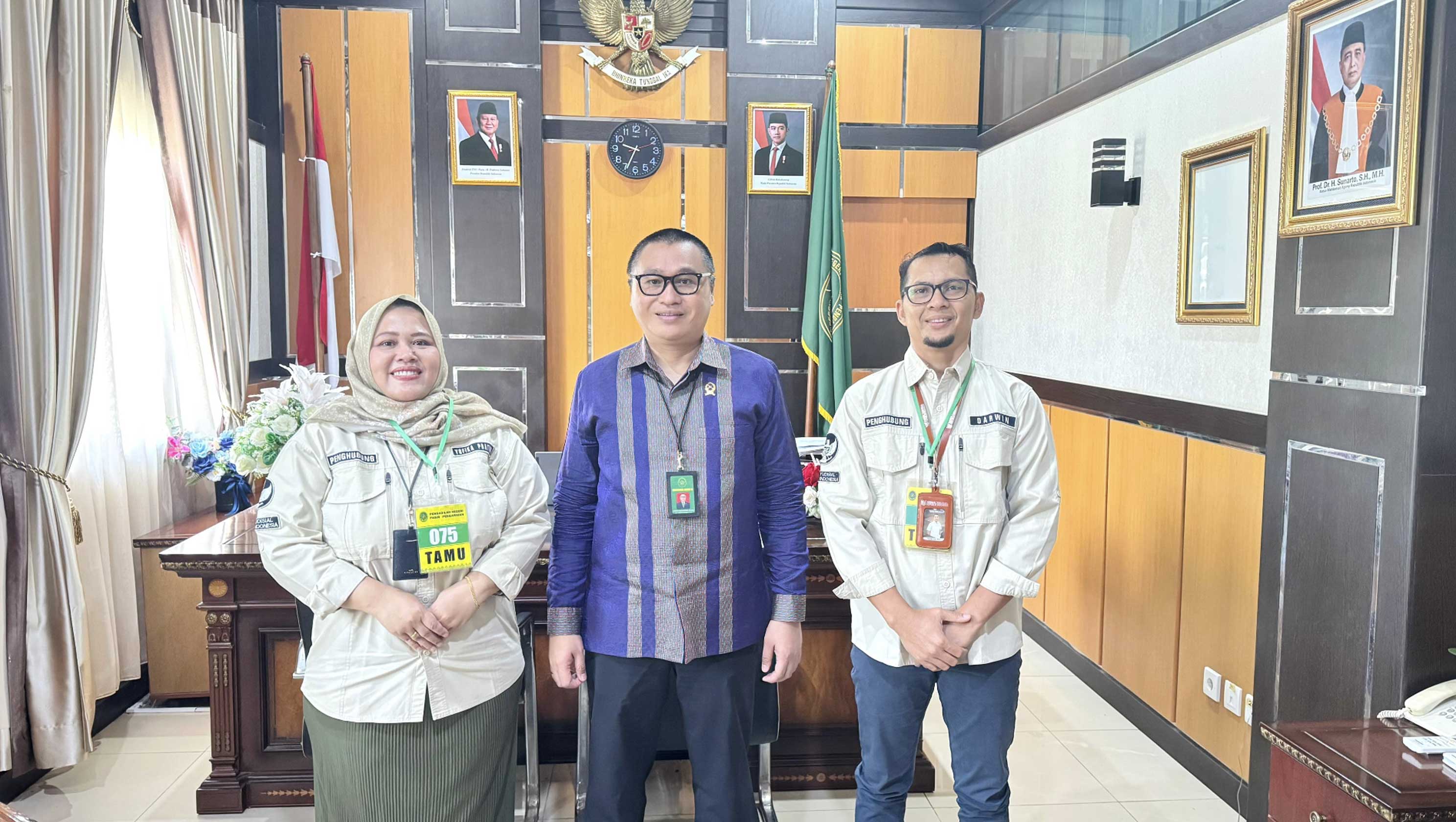Penghubung KY Riau Audiensi PN Pasir Pengaraian