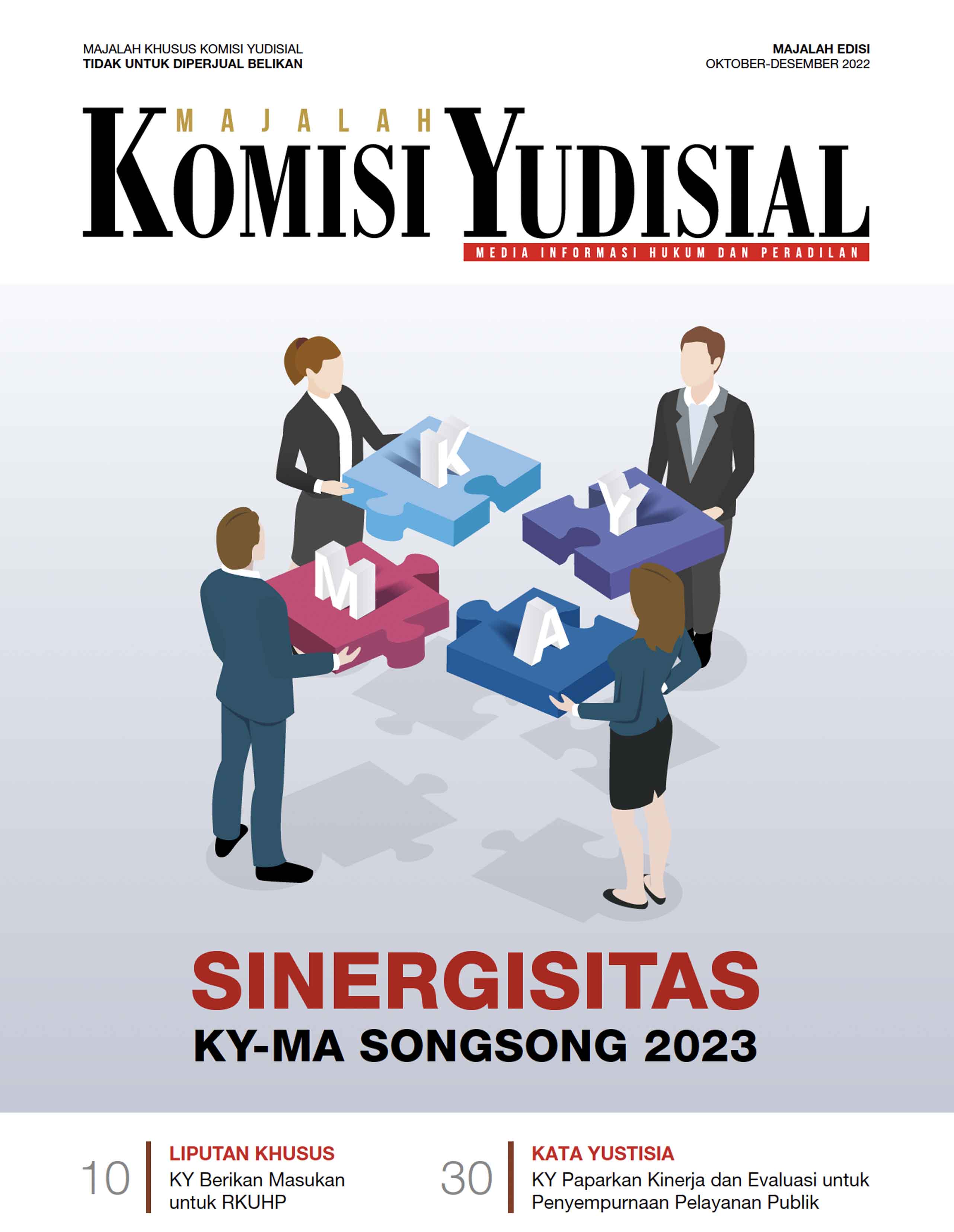 Majalah Komisi Yudisial edisi Oktober-Desember 2022
