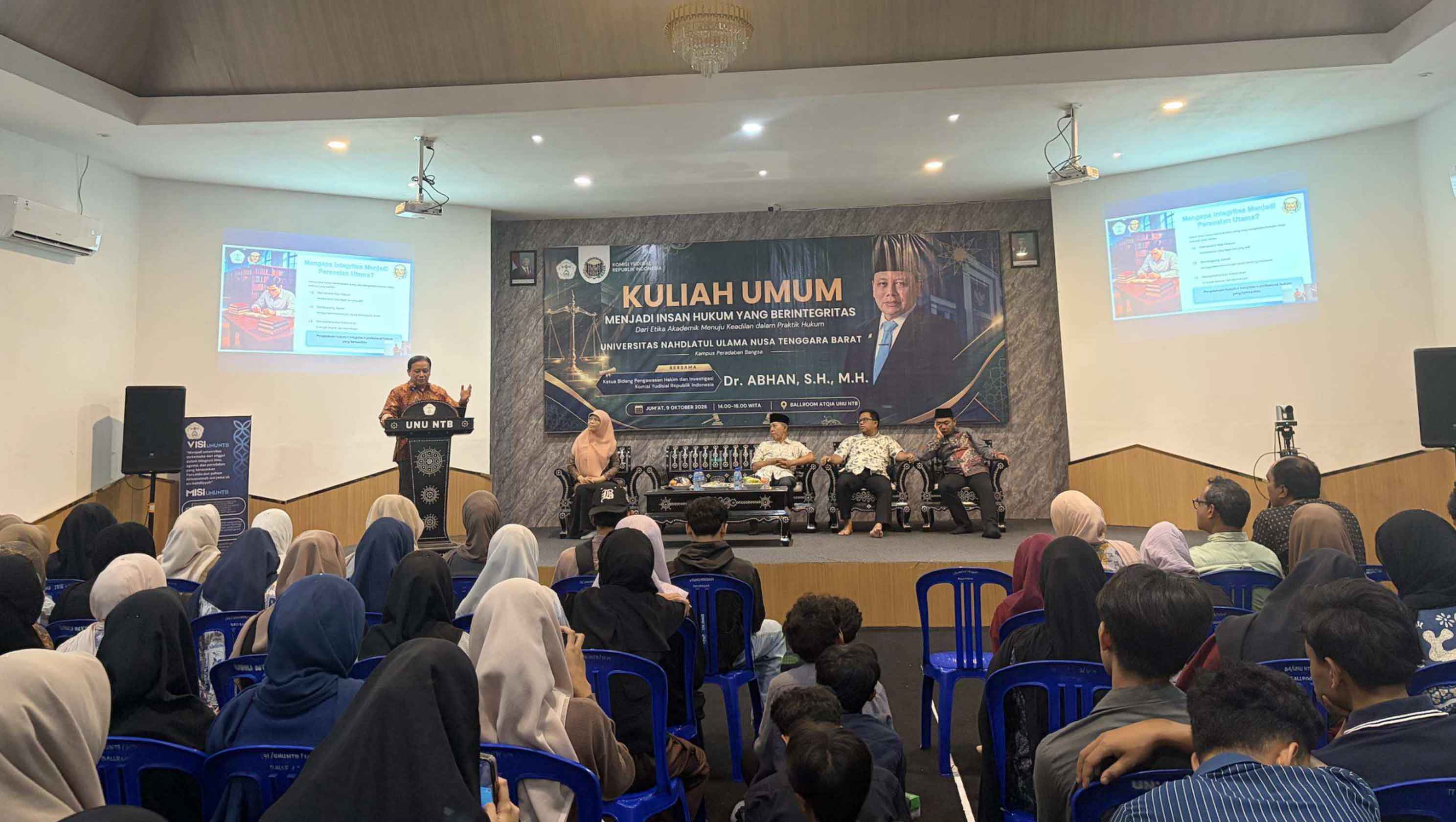 KY Dorong Mahasiswa UNU NTB Bangun Integritas Sejak Bangku Kuliah