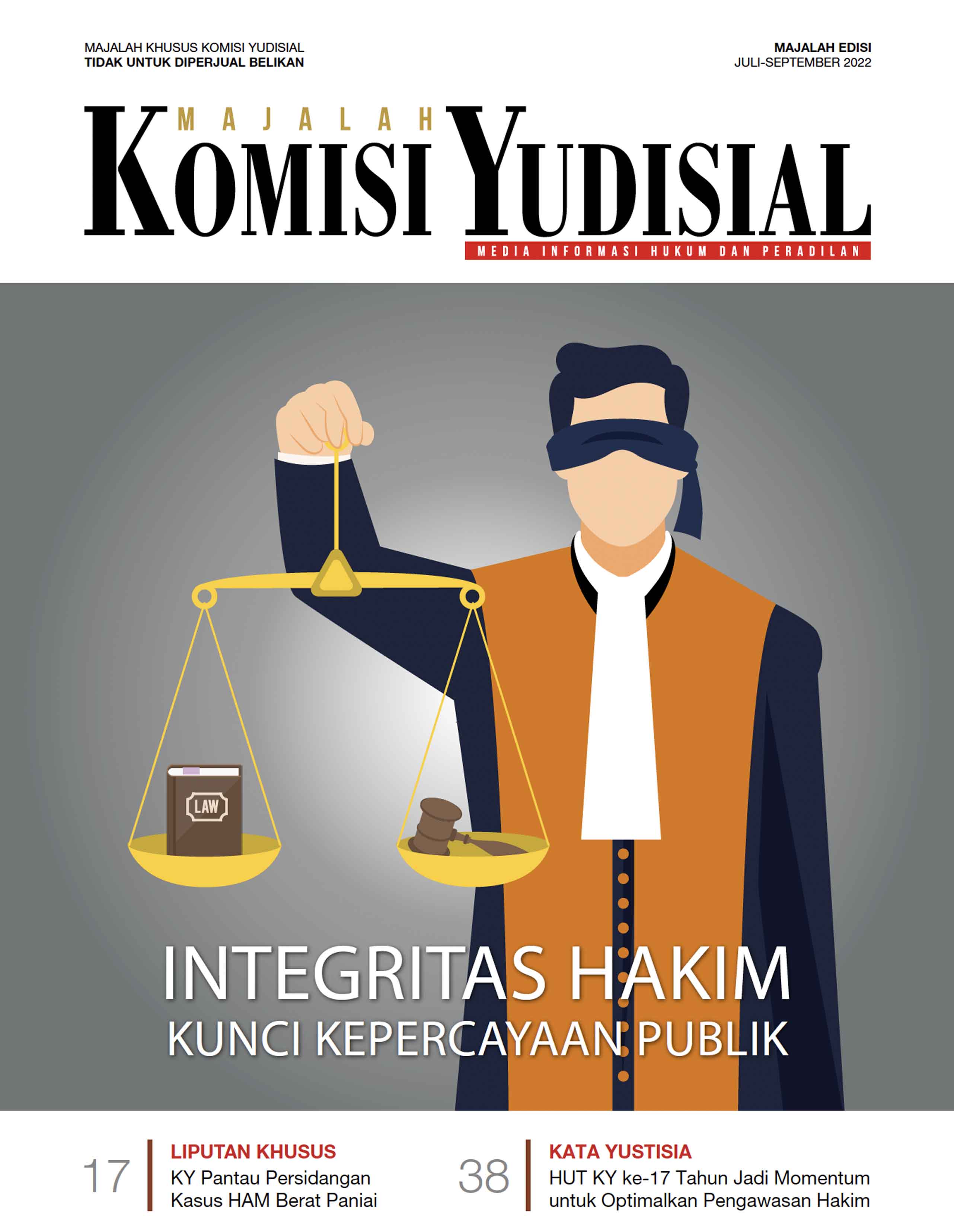 Majalah Komisi Yudisial edisi Juli-September 2022