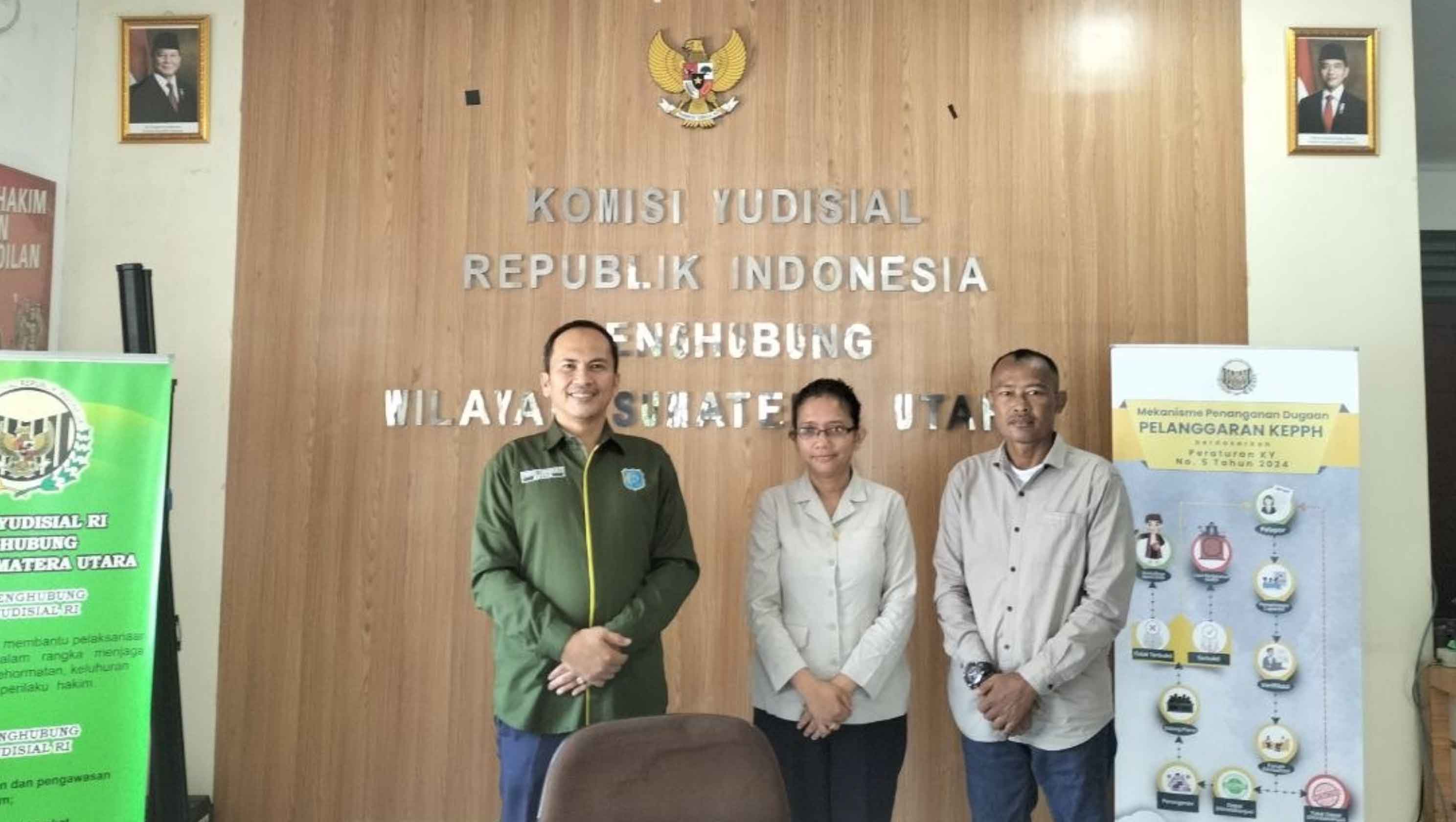 Penghubung KY Sumut Terima Audiensi LSM LIPAN Sumut