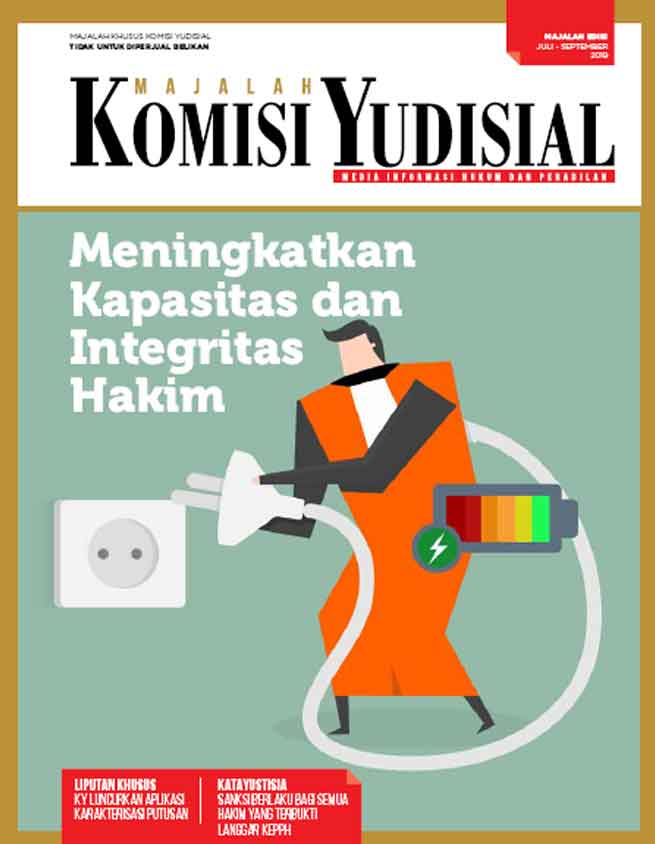 Majalah Komisi Yudisial edisi Juli-September 2019