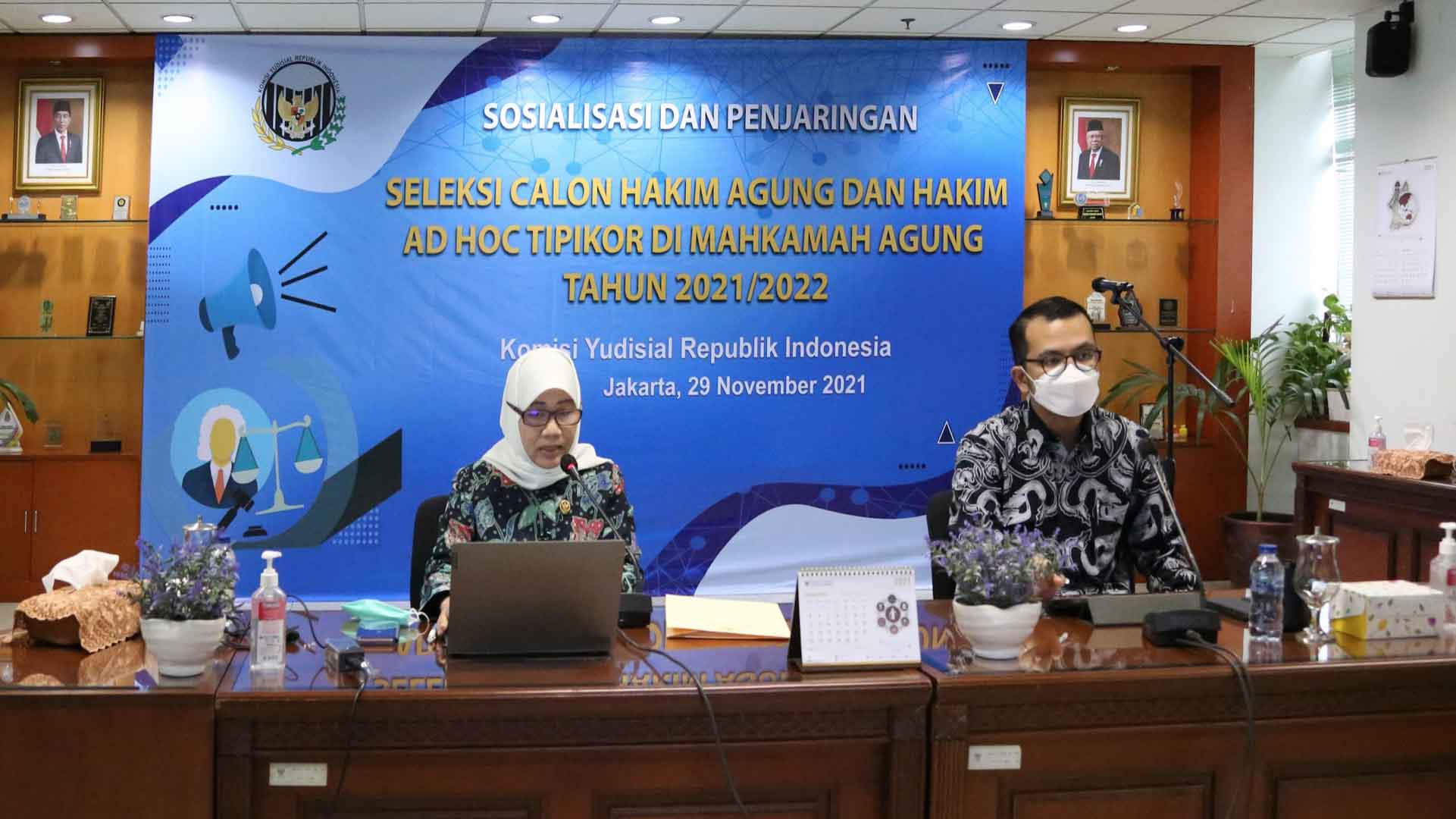 KY Gelar Sosialisasi dan Penjaringan Daring untuk CHA dan Calon Hakim Ad Hoc Tipikor di MA se-Indonesia