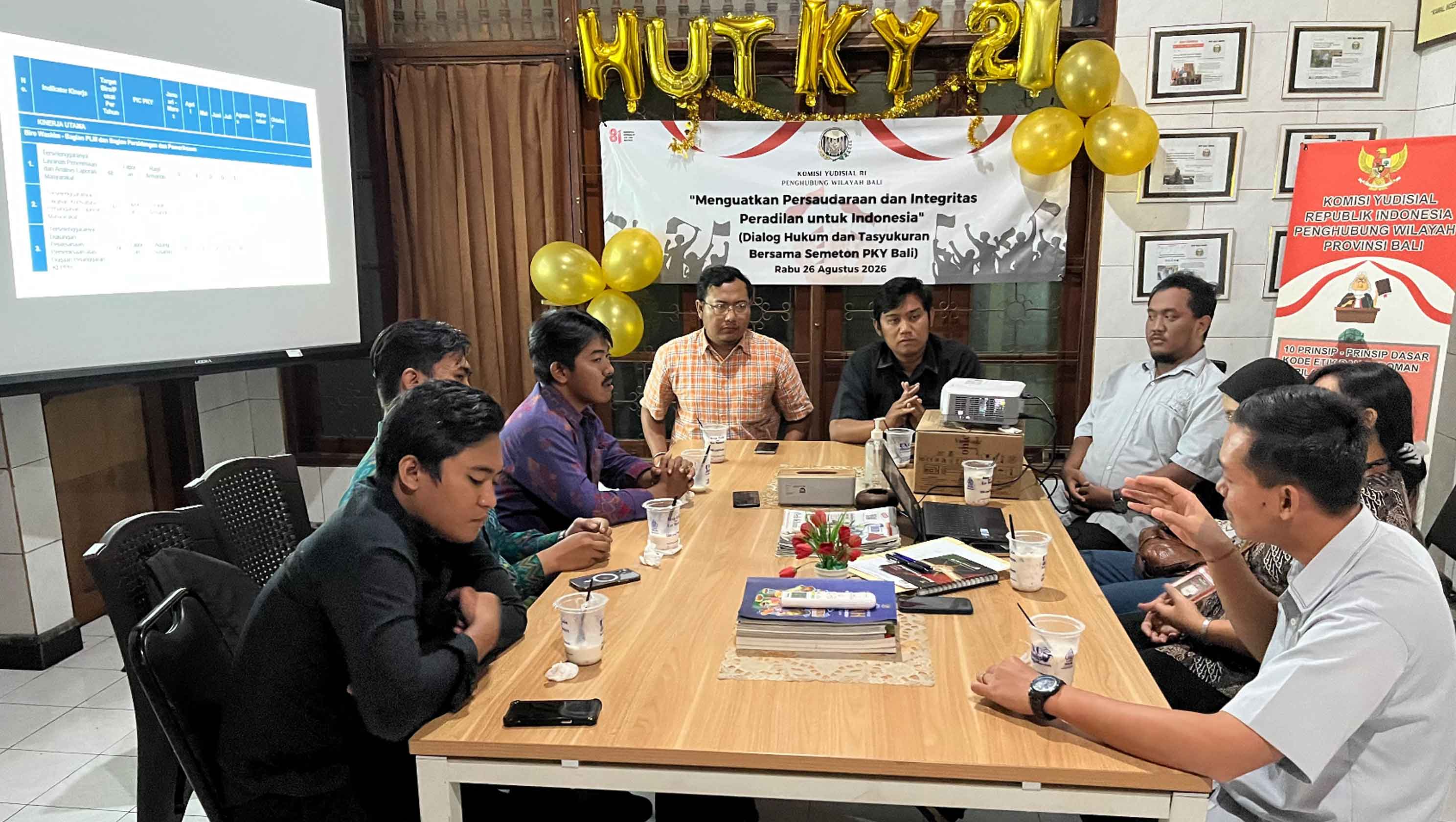Peringati HUT ke-21 KY, Penghubung KY Bali Tekankan Sinergi Perguruan Tinggi dan Masyarakat untuk Peradilan Bersih