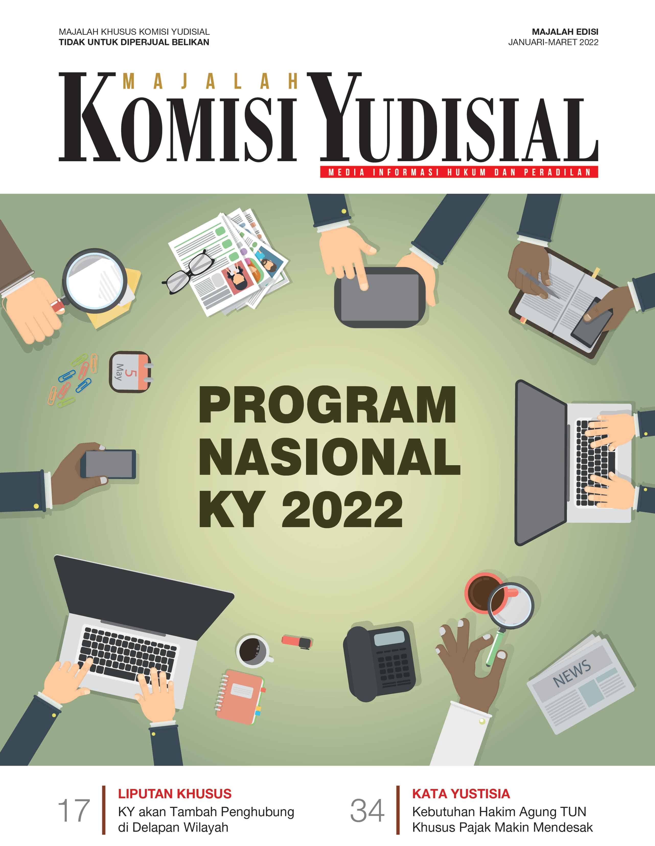 Majalah Komisi Yudisial edisi Januari-Maret 2022